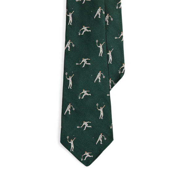 Vintage-Inspired Tennis-Player Tie