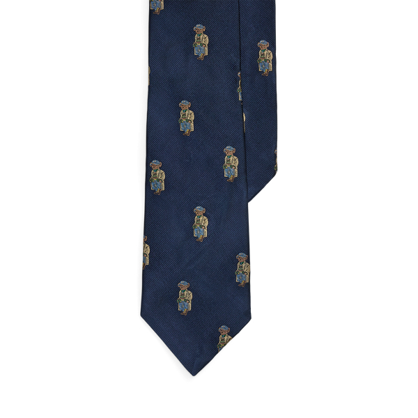 Polo Bear Silk Repp Tie