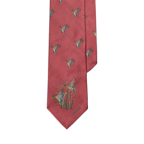 Graduate Mallard-Patterned Silk Tie