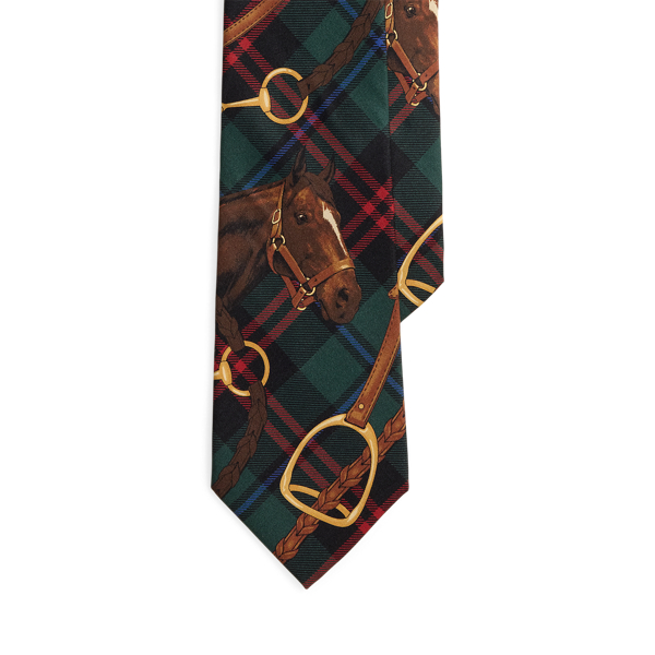 Graduate Equestrian-Plaid Silk Tie