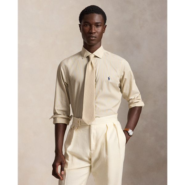 Regent Custom Fit Striped Poplin Shirt