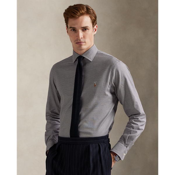 Ralph Lauren Regent Custom Fit Plaid Oxford Shirt