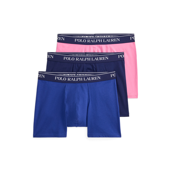 Set di 3 Boxer in Cotone Stretch Ralph Lauren
