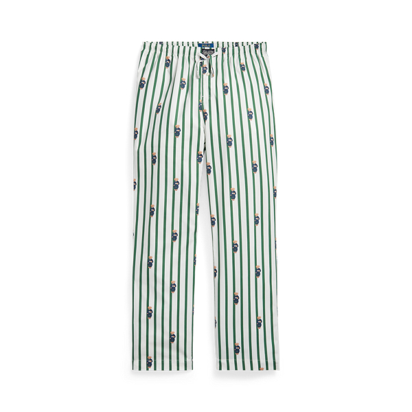 Polo Bear Striped Cotton Pyjama Trouser