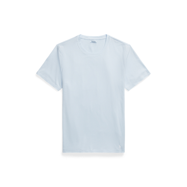 Shop Polo Ralph Lauren Washed Jersey Sleep Shirt In Blue