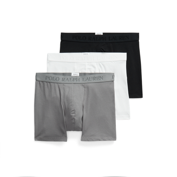 Lot de trois slips boxers coton stretch - Polo Ralph Lauren - Modalova