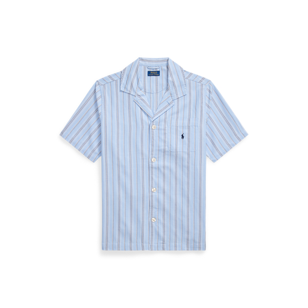 Striped Poplin Pyjama Shirt