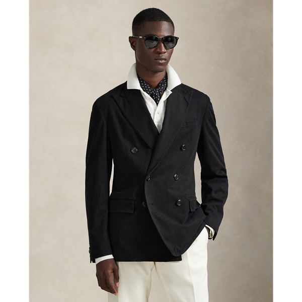 Ralph Lauren Polo Soft Tailored Stretch Chino Jacket In Black