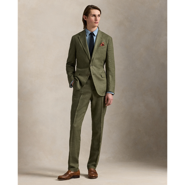 Polo Ralph Lauren Polo Soft Tailored Herringbone Suit In Olive