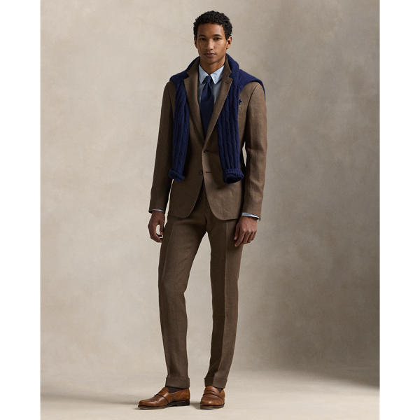 Pantalon habillé en dobby de lin - Polo Ralph Lauren - Modalova