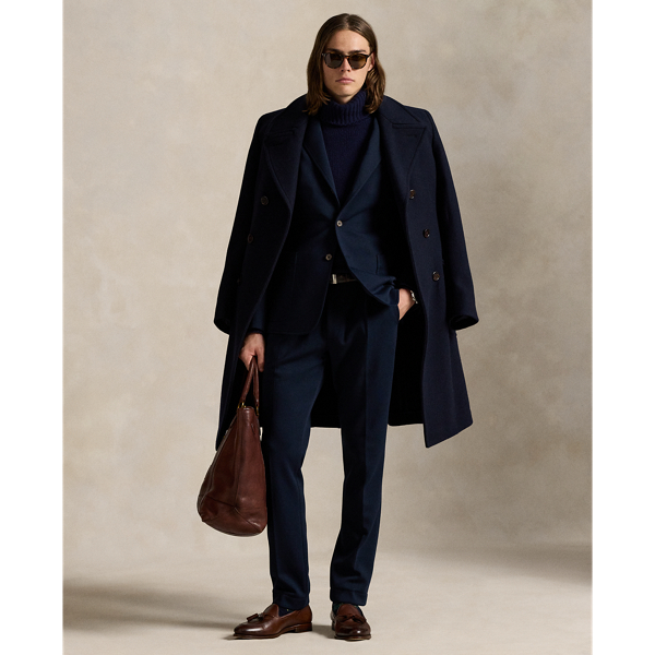 Ralph Lauren Double-knit Suit Trouser In Blue