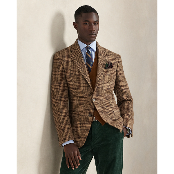 Ralph Lauren Polo Tailored Glen Plaid Suit Jacket In Multi