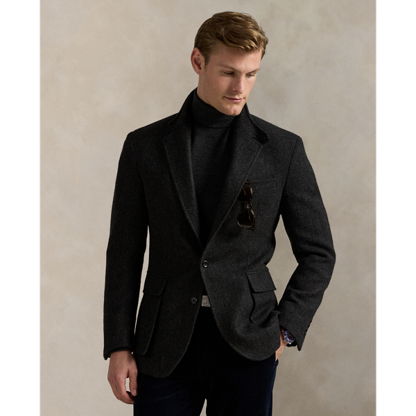 Ralph Lauren The Rl67 Wool Twill Jacket In Black