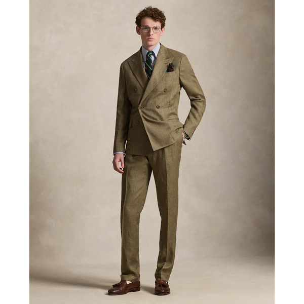 Glen Plaid Twill Suit Trouser