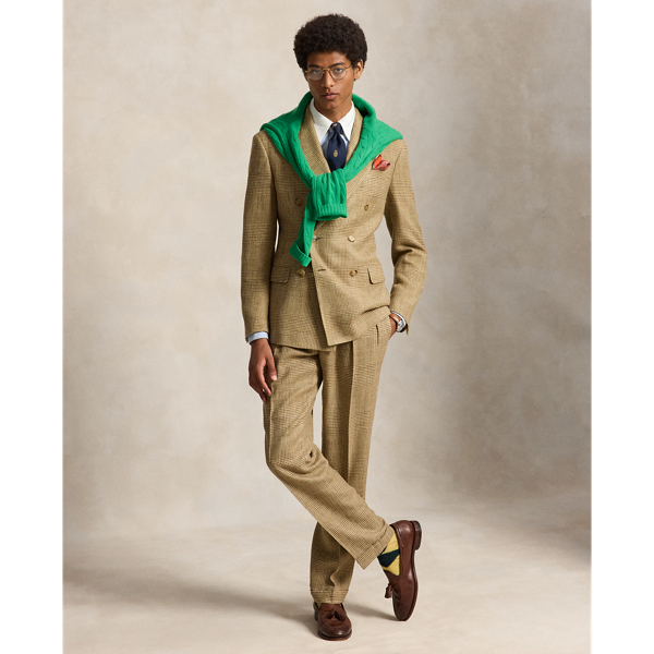 Glen Plaid Summer Tweed Suit Trouser