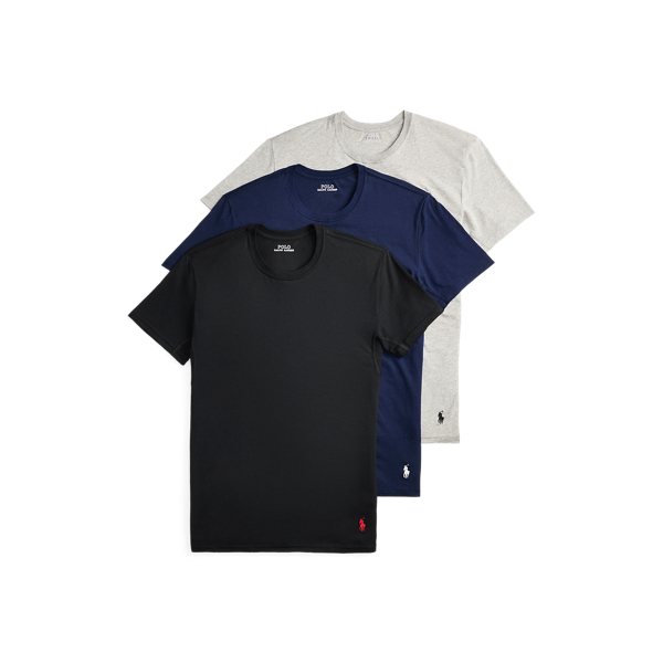 Ralph Lauren 4d-flex Cooling Crew Undershirt 3-pack In Multi