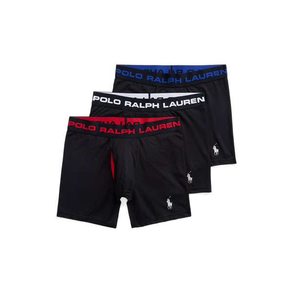 Polo Ralph Lauren Perfect Pouch Boxer Brief 3-pack In Polo Black