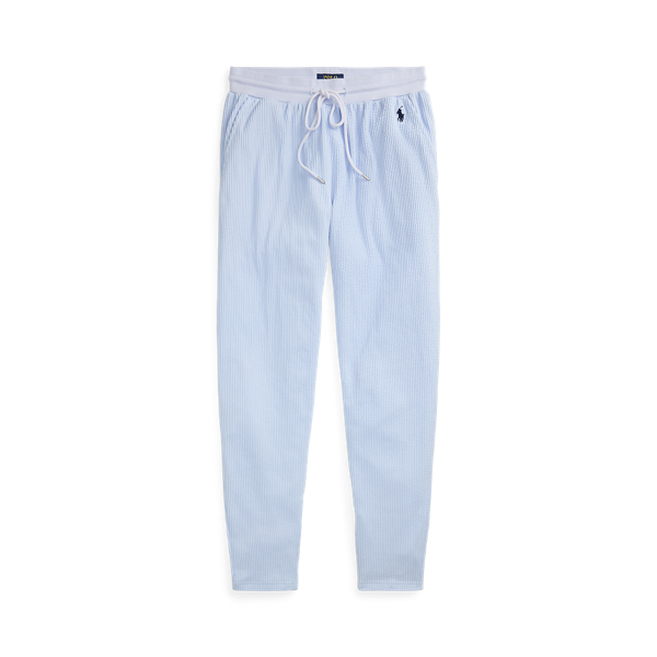 Polo Ralph Lauren Knit Seersucker Pajama Pant In Oxford Blue