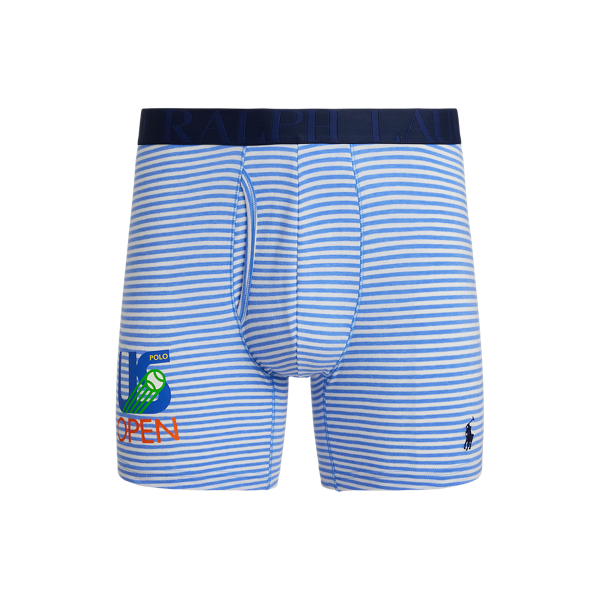 Ralph Lauren Us Open Stretch Cotton-blend Boxer Brief In Blue