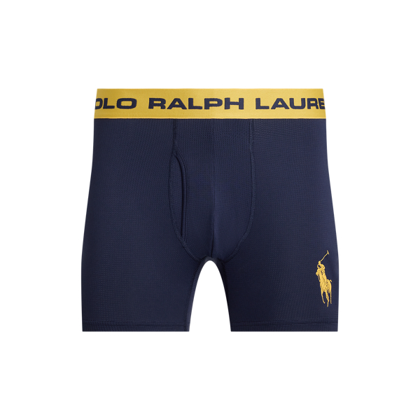 Ralph Lauren Perfect Pouch Big Pony Boxer Brief In Blue