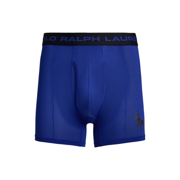 Ralph Lauren Perfect Pouch Big Pony Boxer Brief In Blue