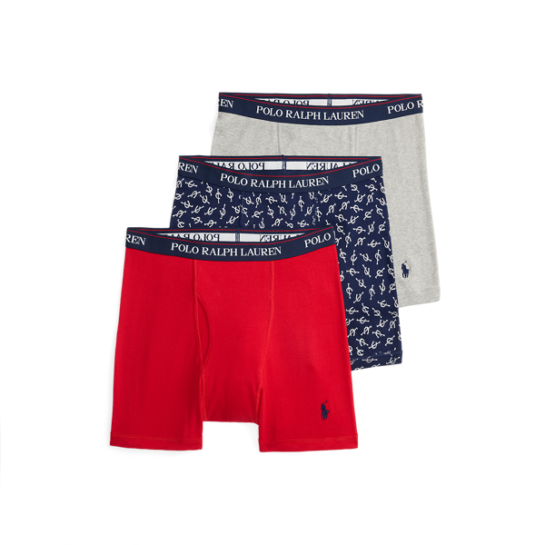 Ralph Lauren Cotton Wicking Boxer Brief 3-pack
