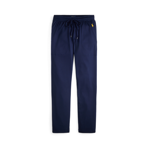 Ralph Lauren Mercerized Cotton Pajama Pant In Blue
