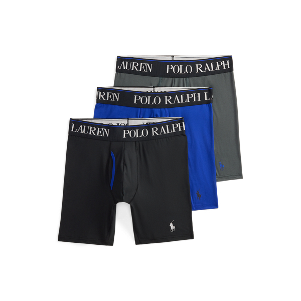 Ralph Lauren 4d-flex Long Boxer Brief 3-pack In Multi
