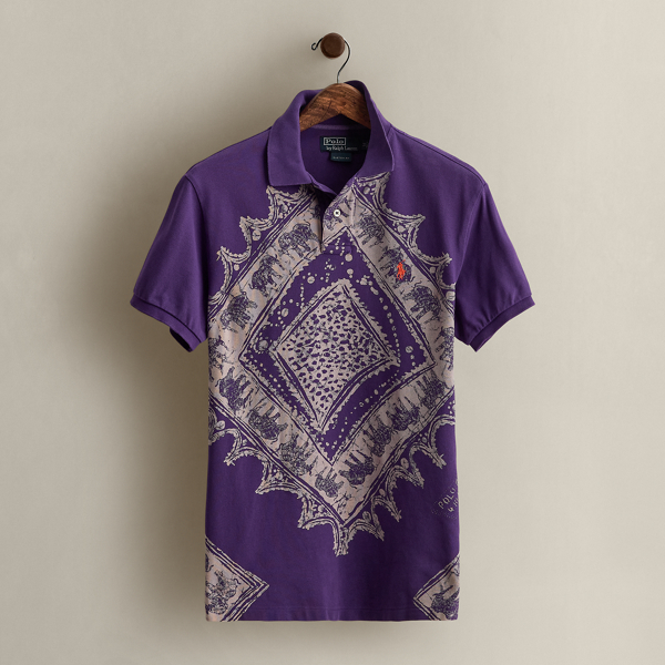 Ralph Lauren 2011 Graphic Polo Shirt In Purple