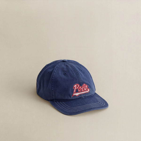 Ralph Lauren C. 1999 Logo-patch Ball Cap In Blue