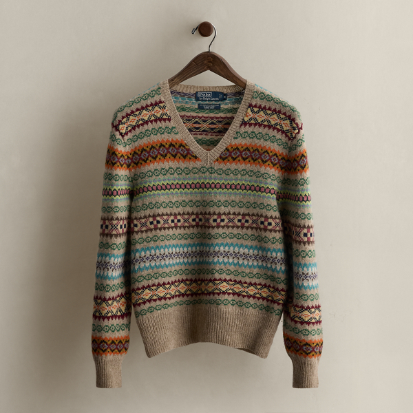 Ralph Lauren 2008 Hand-knit Sweater In Multi