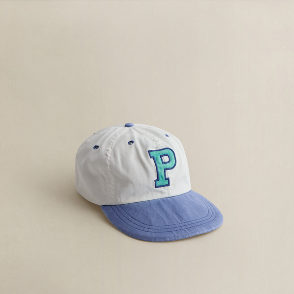 Ralph Lauren C. 1990 Appliquéd Ball Cap In Blue