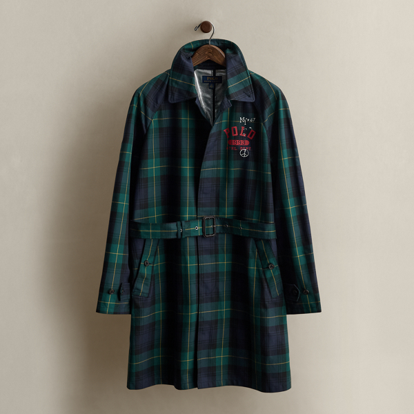 Ralph Lauren 2019 Logo Plaid Jacket In Gold