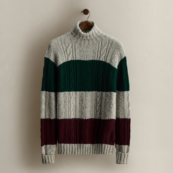 Ralph Lauren Hand-knit Wool Sweater In Multi