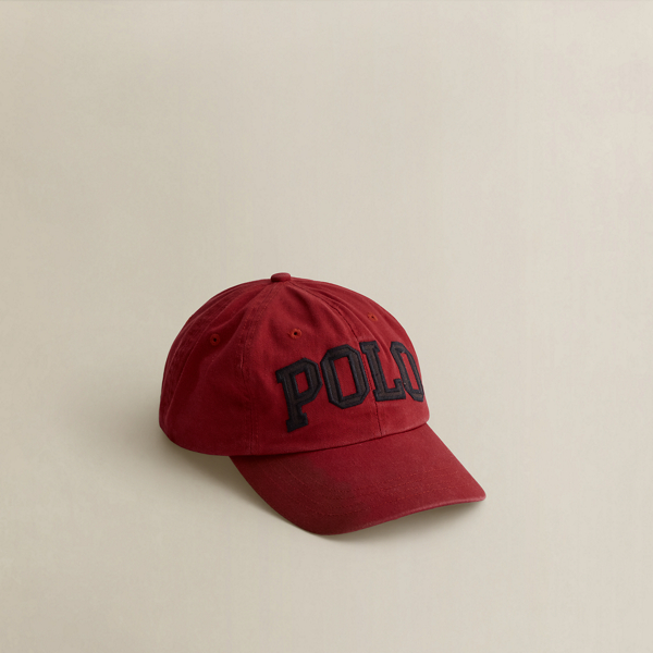 Ralph Lauren C. 2000 Appliquéd Ball Cap In Red