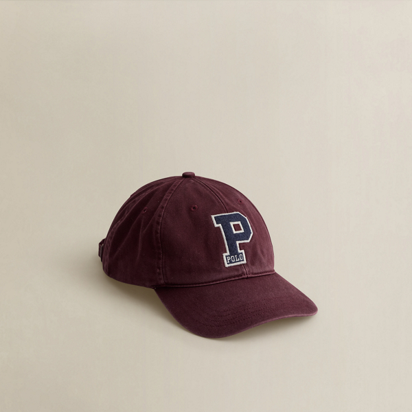 Ralph Lauren 1998 Twill Ball Cap In Burgundy