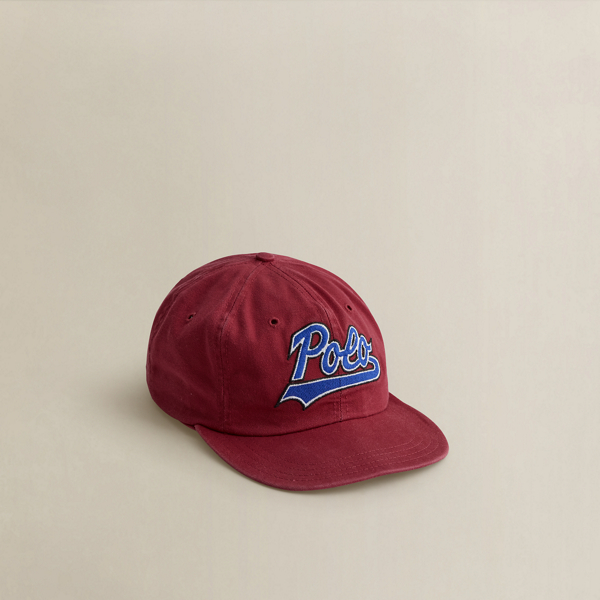 Ralph Lauren C. 1999 Twill Ball Cap In Red