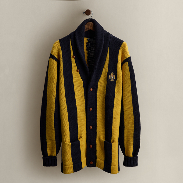 Ralph Lauren 1987 Polo Crest Cardigan In Black