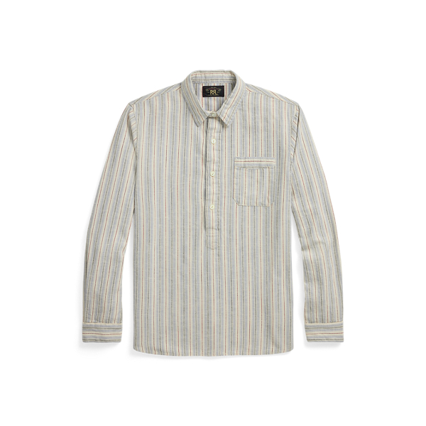 Striped Twill Popover Shirt - RRL - Modalova