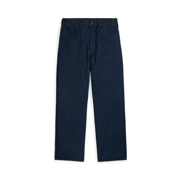 Pantalon vintage 5 poches sergé indigo - RRL - Modalova