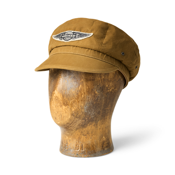 Casquette moto en toile cirée - RRL - Modalova