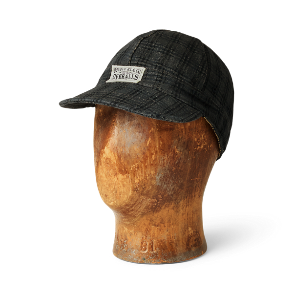 Casquette en jacquard de denim écossais - RRL - Modalova