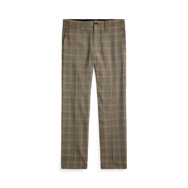 Checked Wool Twill Officer's Trouser - RRL - Modalova