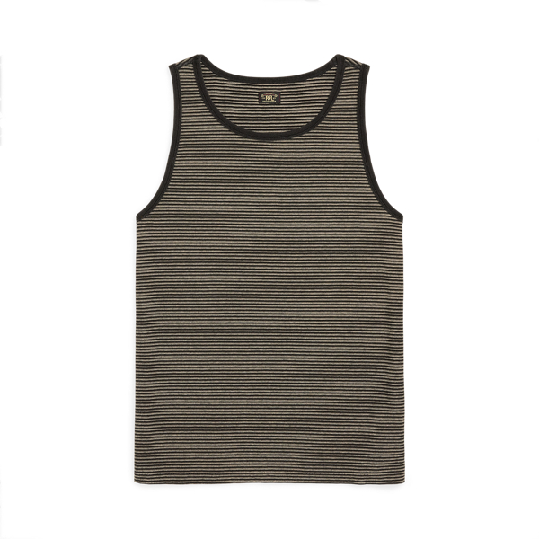 Indigo Striped Jersey Tank - RRL - Modalova