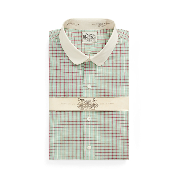 Double Rl Ralph Lauren Slim Fit Checked Dobby Shirt In Multi