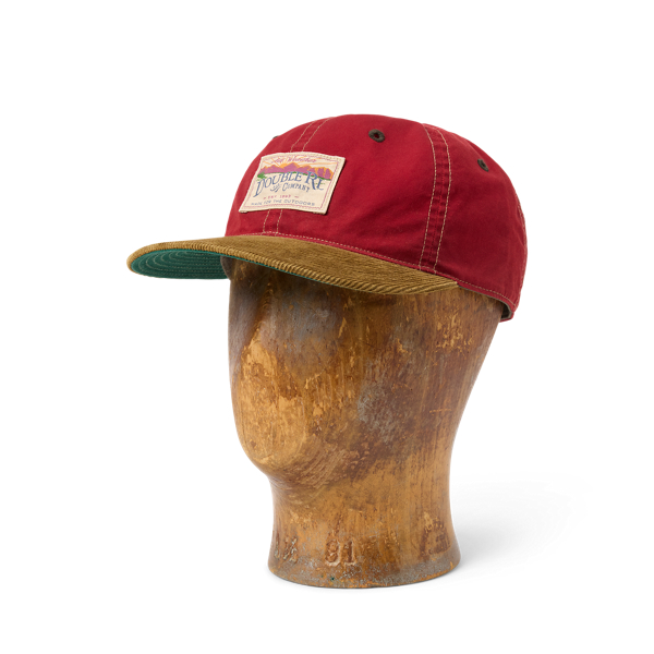 Casquette en toile cirée visière velours - RRL - Modalova