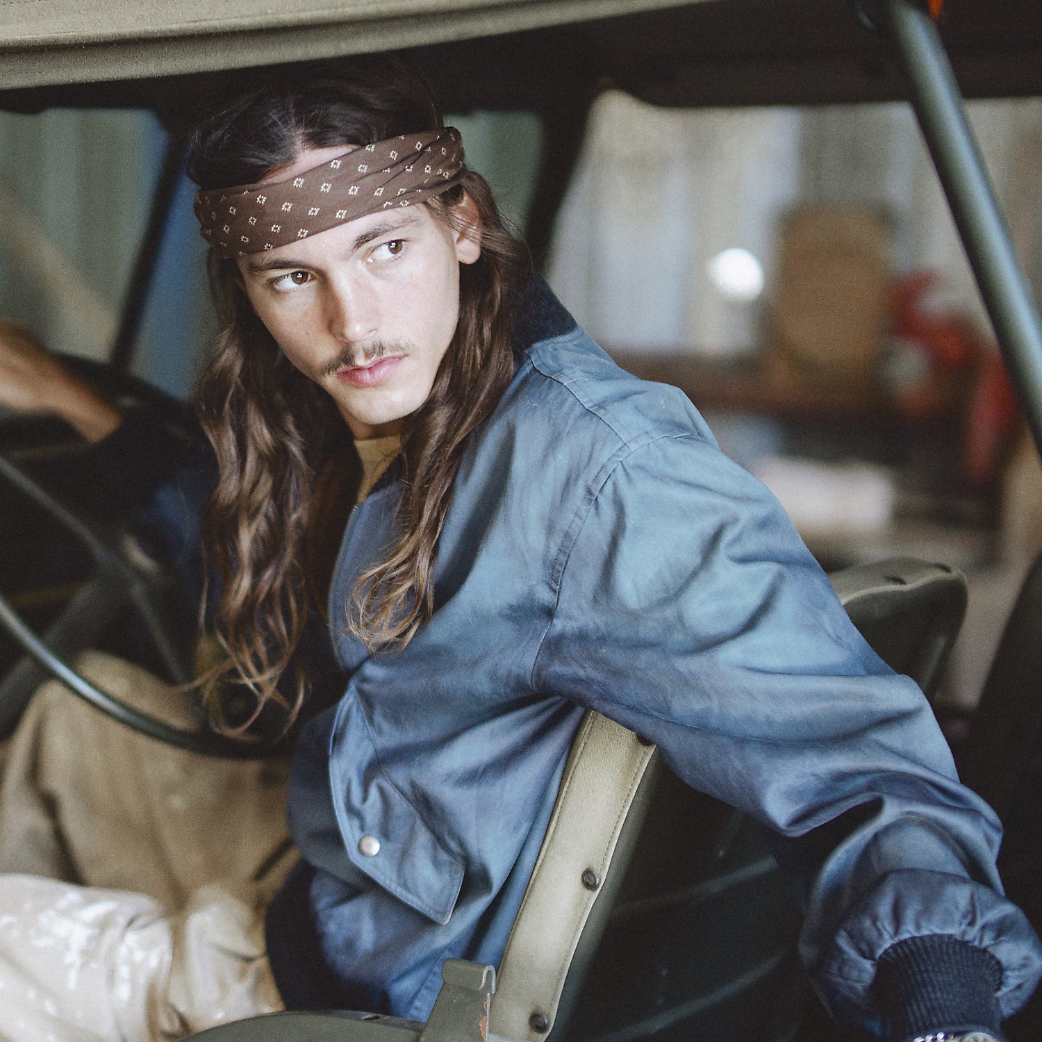 Embroidered Satin Flight Jacket