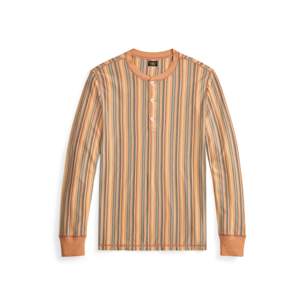 Striped Jacquard Henley Shirt