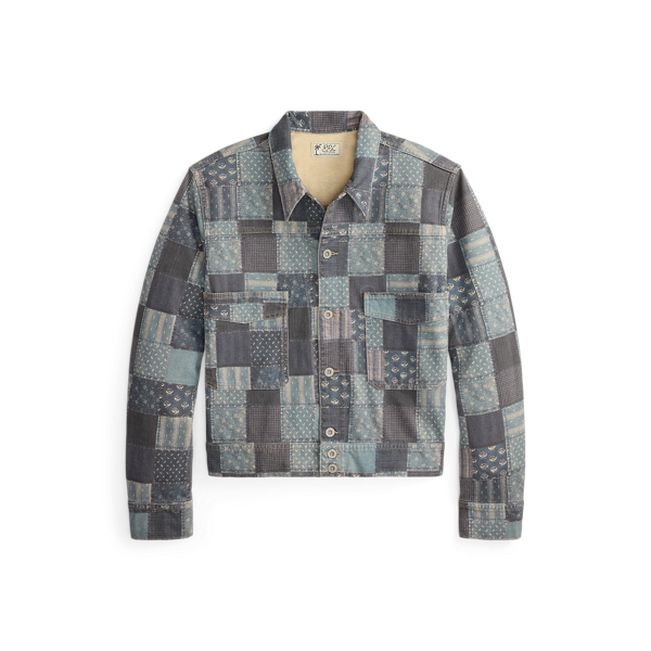 Patchwork-Print Jersey Jacket