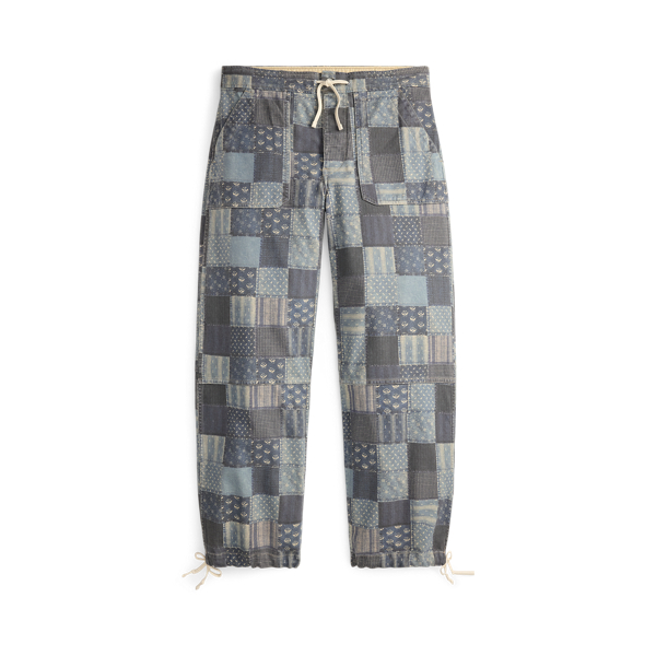 Patchwork-Print Jersey Trouser